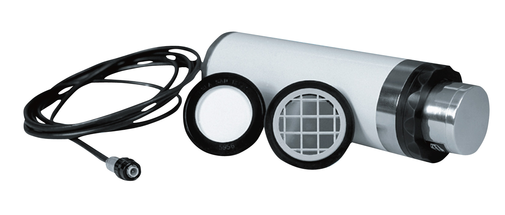 Przykładowy detektor scyntylacyjny z fotopowielaczem (typ SSU-3)