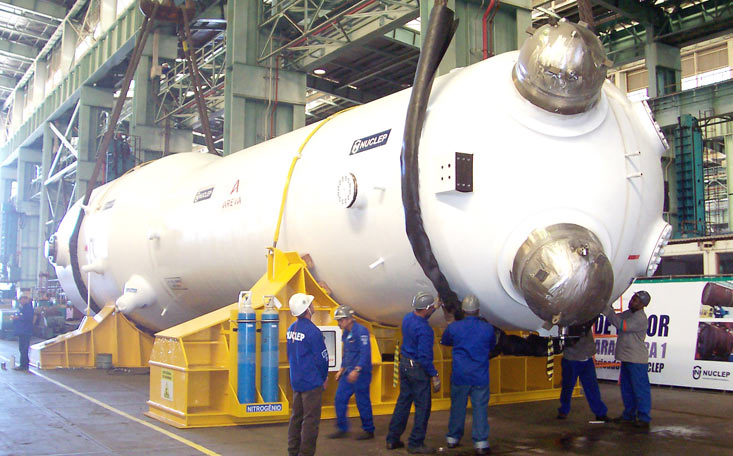 Rys. Wytwornica pary do elektrowni jądrowej, źródło: NUCLEP (nuclep.gov.br)